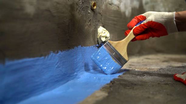 Commercial Interior Drainage System project at a Orleans, MI business property by SJ Waterproofing Pros